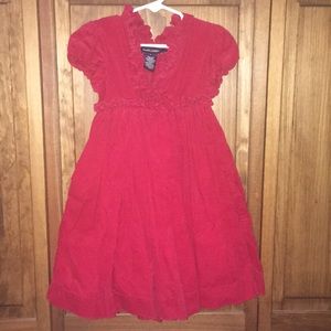 Red corduroy Ralph Lauren Dress Size 5